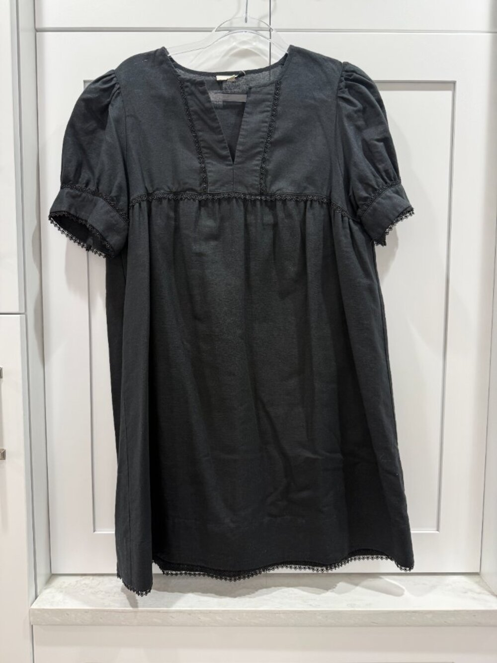 Tuckernuck Bridget 100% Linen Dress – Black – Size Medium